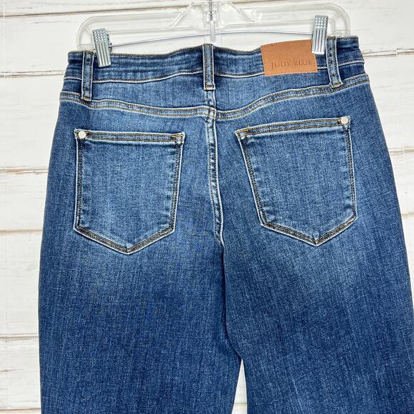 Judy Blue Slim Fit Dark Wash Stretch Denim Jeans Size 7/28 - Picture 10 of 12